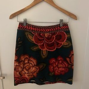 Anthropologie Farm Rio Piera Mini Skirt